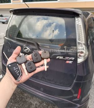 Perodua Alza car Flip key remote control 