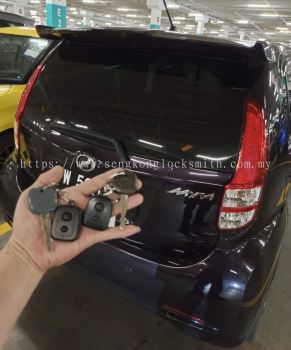 Perodua Myvi car key with remote control