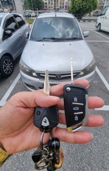 Proton Saga car key with remote control