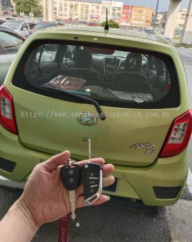 duplicate Perodua Axia car key remote control 