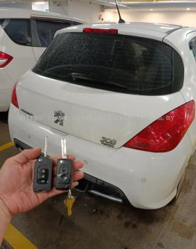 Peugeot 308 car Flip key remote control 