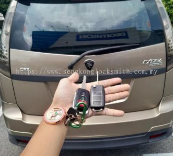 Proton Exora car flip key remote control