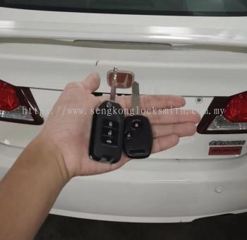 Honda city car flip key remote control