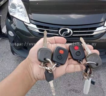 Perodua Alza car key with remote control 