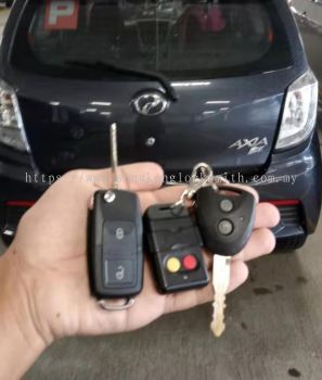 Perodua Axia car flip key remote control