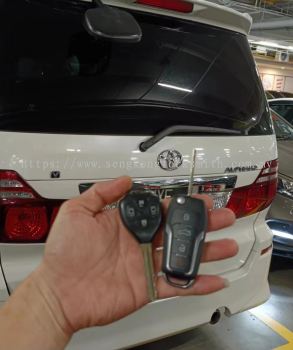 Toyota Alphard car flip key remote control