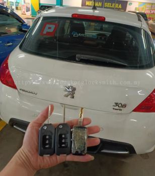 Peugeot 308 car flip key remote control