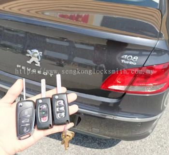 duplicate Peugeot car key control 