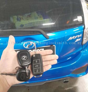 duplicate Perodua car key control 