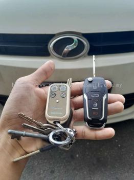 duplicate Perodua Myvi Perodua Alza car key with remote control 