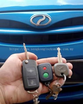 duplicate Perodua Myvi Perodua Alza car key with remote control 