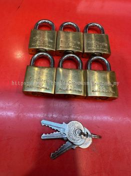Tri-cricle 2636 key alikey system pad lock 