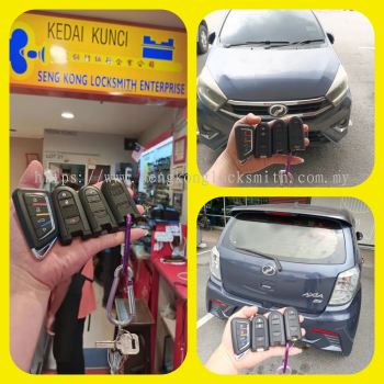 duplicate Perodua Axia keyless car key controller