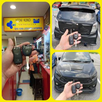 duplicate Perodua Axia car key controller