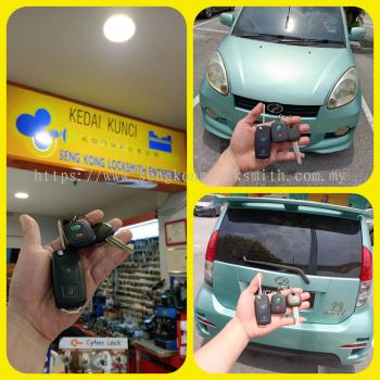 perodua Myvi car key remote control copy 