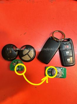 repair Toyota Vios ncp93 car key remote control 