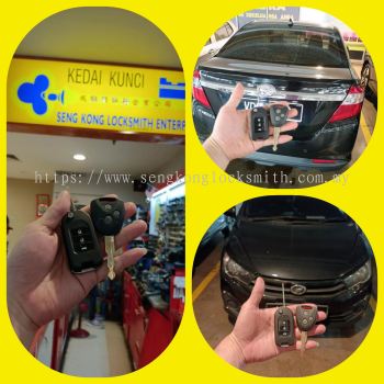 duplicate Perodua Bezza car key controller 