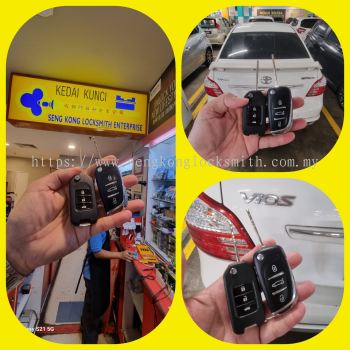 duplicate Toyota Vios car Flip key remote control 