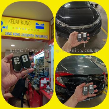 duplicate Honda civic car smart key remote control 