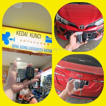 duplicate Toyota Vios ncp150 car keyless remote control 