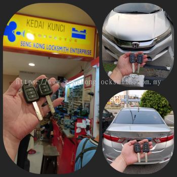 pendua Honda city gm6 kunci remote kereta 