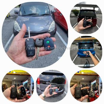 Promotion buat baru satu kunci lipat remote kereta Perodua Myvi 