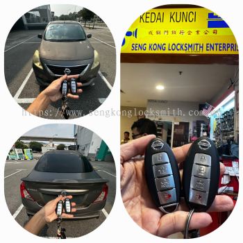 pendua kunci remote kereta Nissan Almera 