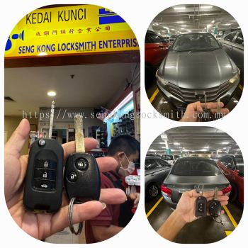 duplicate Honda city gm3 car key with remote control 