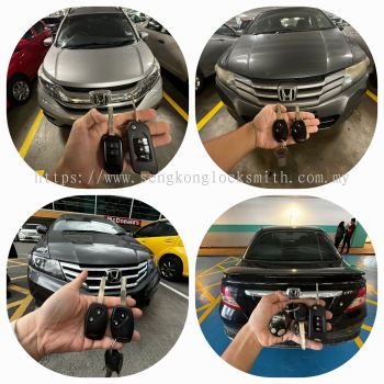 duplicate Honda city car key with remote control 