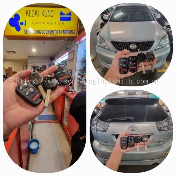 duplicate Toyota harrier acu30 car key with remote control 