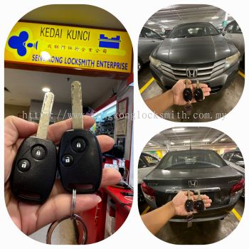 duplicate car key with remote control honda city gm3 