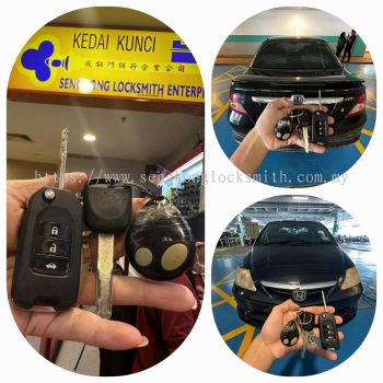 Duplicate Honda city idsi car key with remote control