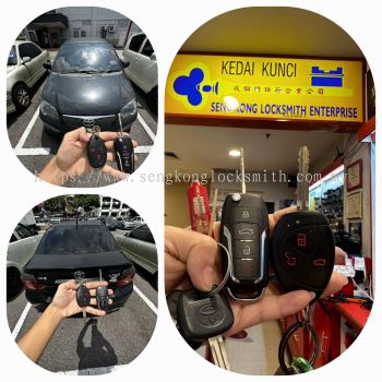 Duplicate Toyota Vios ncp42 car flip Key remote control