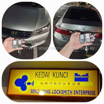 Duplicate car keyless remote control Honda Accord