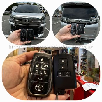 duplicate car keyless remote control Toyota Alphard