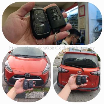 duplicate Toyota sienta car smart key remote control 