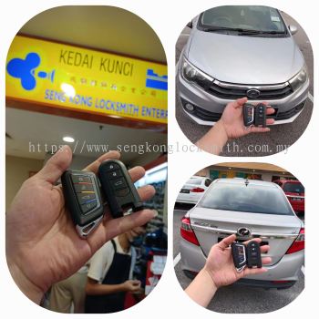 duplicate Perodua Bezza car smart key remote control 