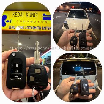 Duplicate Myvi Passo car flip key remote control