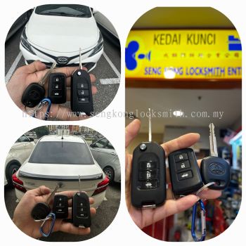 Duplicate Toyota Vios car flip Key remote control