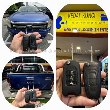 Duplicate Ford Ranger car flip Key remote control