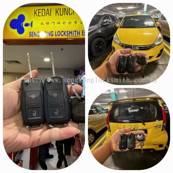 Duplicate Perodua Myvi lagi best car flip Key controller