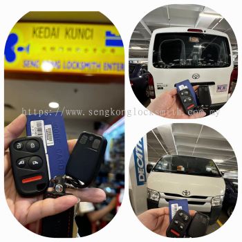 Duplicate Toyota HiAce van remote control