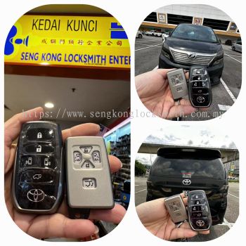 Duplicate Toyota Alphard car smart key controller