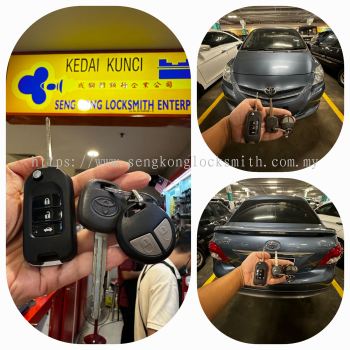 Duplicate Toyota Vios ncp93 car flip Key remote control