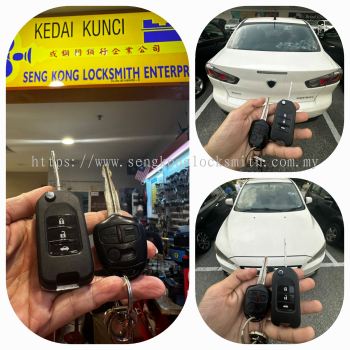 Alat kawalan jauh kunci kunci kereta pendua Proton Inspira