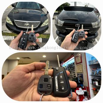 Duplicate Toyota Harrier 2007 car flip Key controller