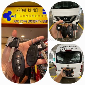 Duplicate Nissan NV350 car remote and key