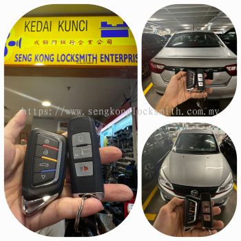 Duplicate Proton Saga 2021 car smart key controller