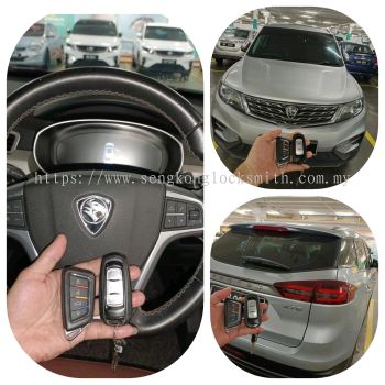 Thank you support, duplicate Proton X70 car keyless remote control