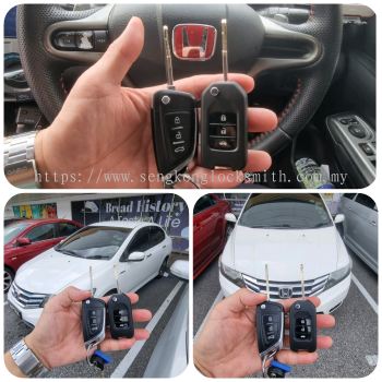 Pengawal kunci flip kereta Honda City pendua